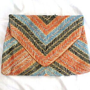 NEW DRIES VAN NOTEN SILK BAG MULTI Bag Clutch Handmade Artisan Purse